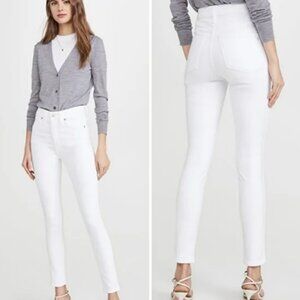 Madewell Women's High Rise Skinny Jeans White Size 32
